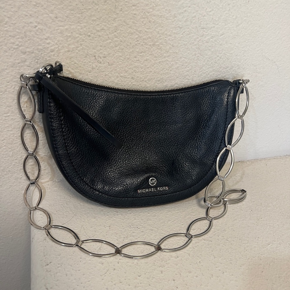 Michael Kors Jagger Messenger Black Chain‎ Strap BAG